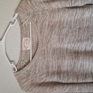 Ambiance scoop neck long sleeve sweater top